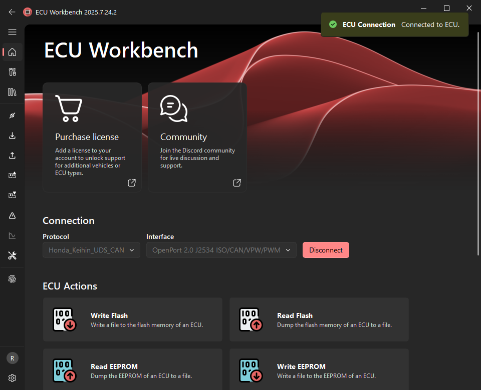 ECU Workbench screenshot